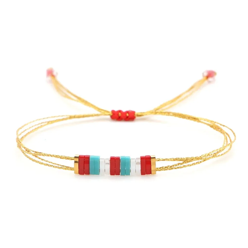 Tila Beads Elastic Bracelet Sets for Women