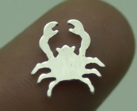 Tiny metal Crab blanks, Mini Crabs