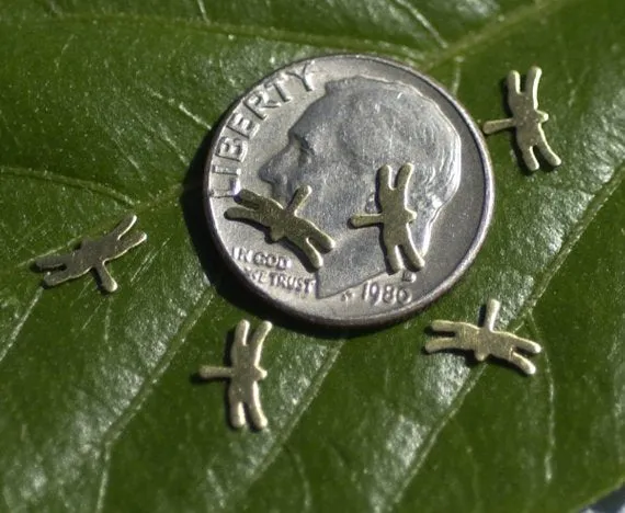 Tiny metal Dragonfly Blanks, Mini Dragonflies
