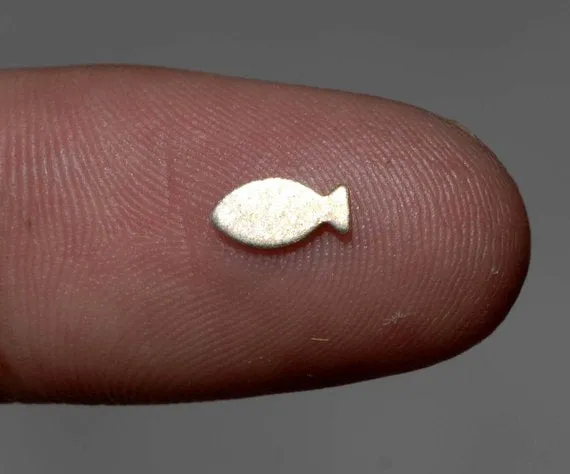 Tiny metal Fish blanks