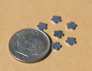 Tiny metal Flower, Classic flower blank