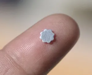 Tiny metal Flower, Eight Petal Flower Blossom blanks