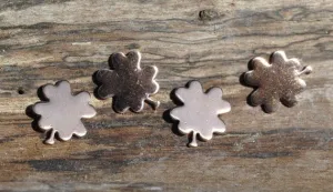 Tiny metal Four Leaf Clover Blanks