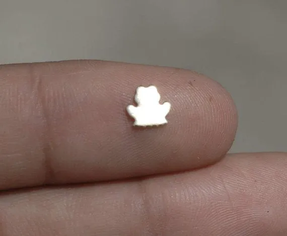 Tiny metal Frog blanks