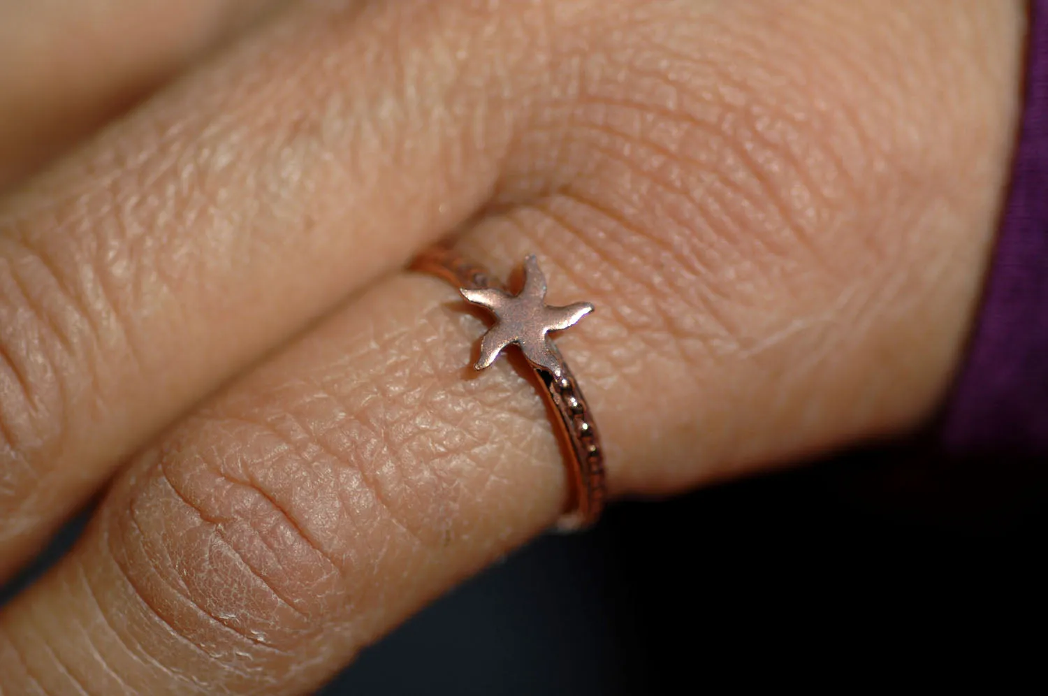Tiny Metal Hexagon Star 2.5mm