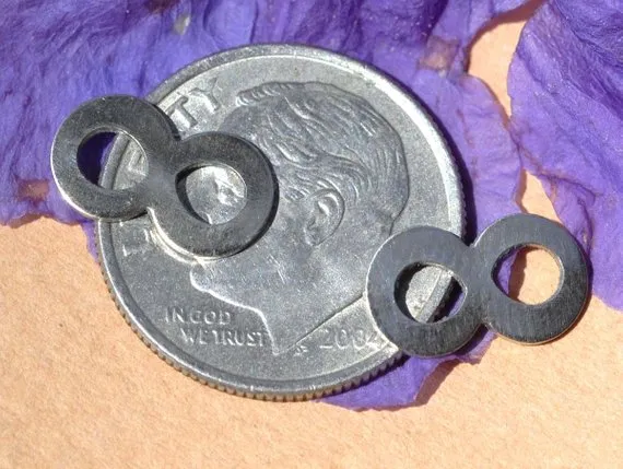 Tiny metal Infinity Loop Blanks, Thick