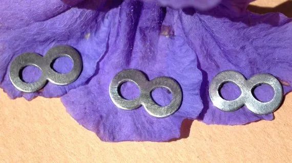 Tiny metal Infinity Loop Blanks, Thick