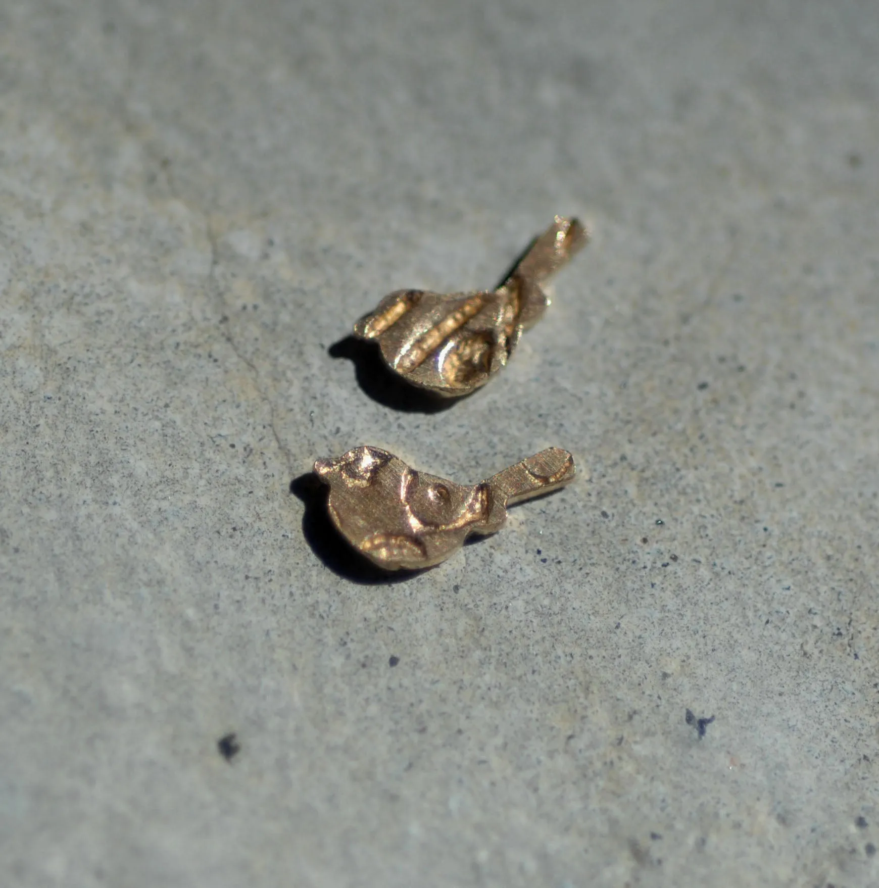 Tiny Metal Paisley Bird