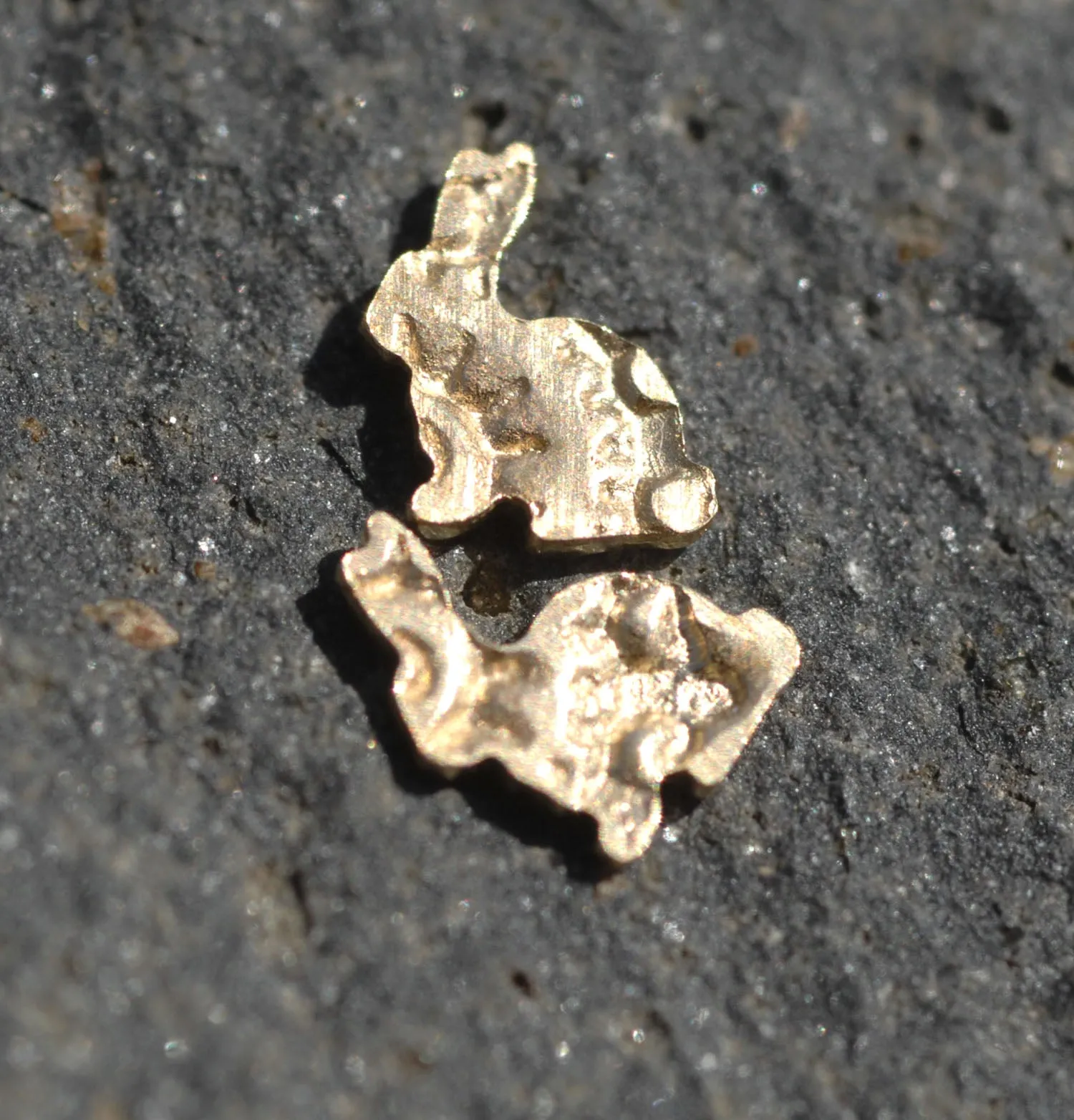 Tiny Metal Paisley Rabbits
