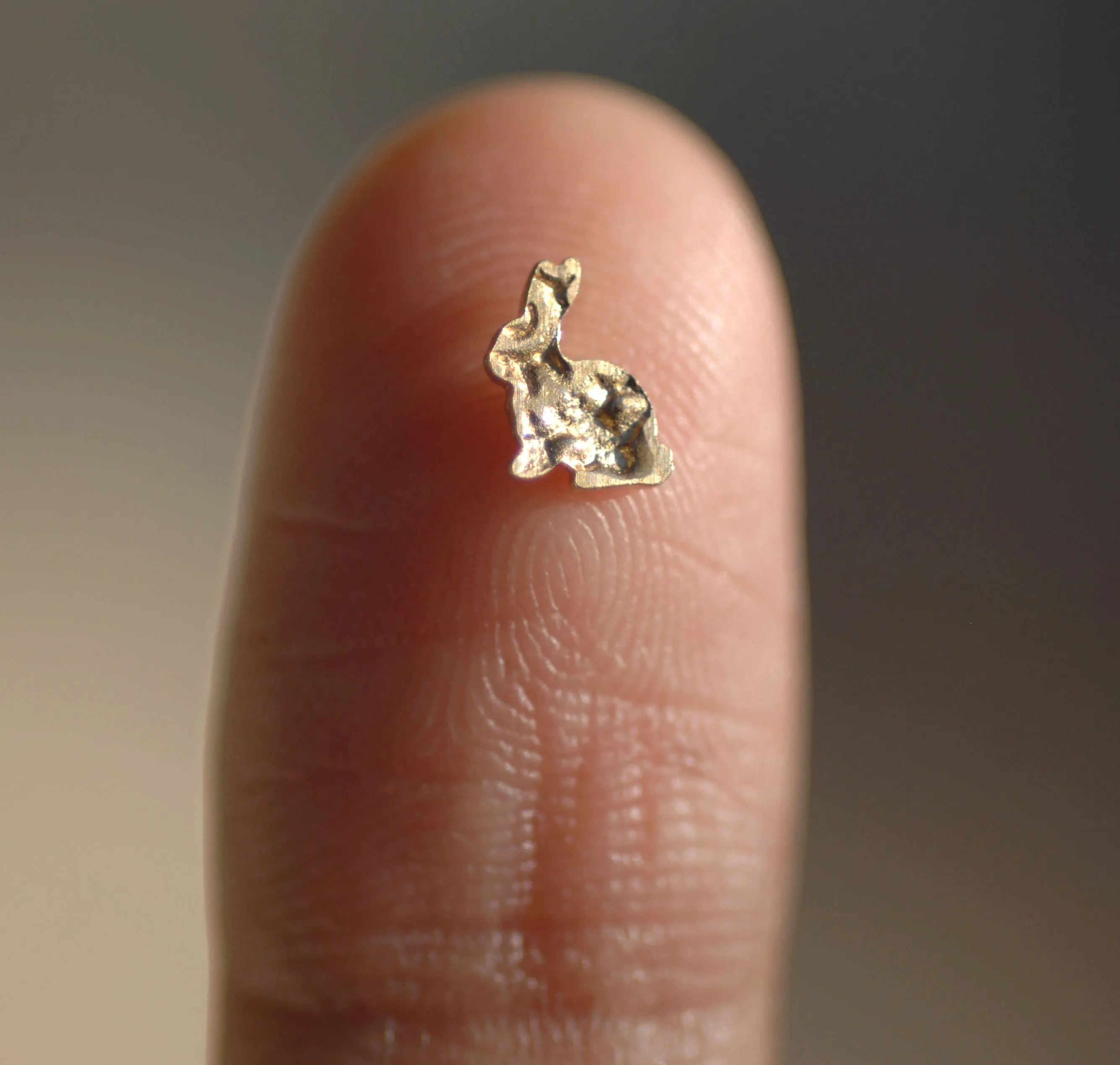 Tiny Metal Paisley Rabbits