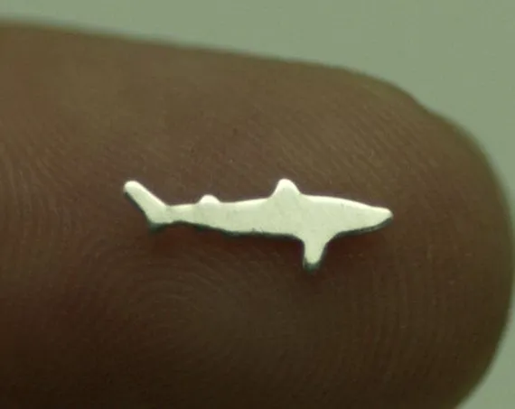 Tiny metal Shark blanks