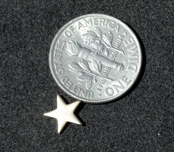 Tiny metal Stars 7mm, Classic star blanks