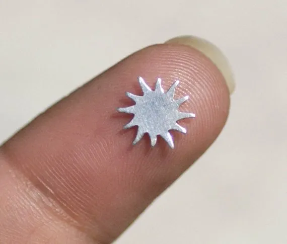 Tiny metal Sun blanks, Mini Suns