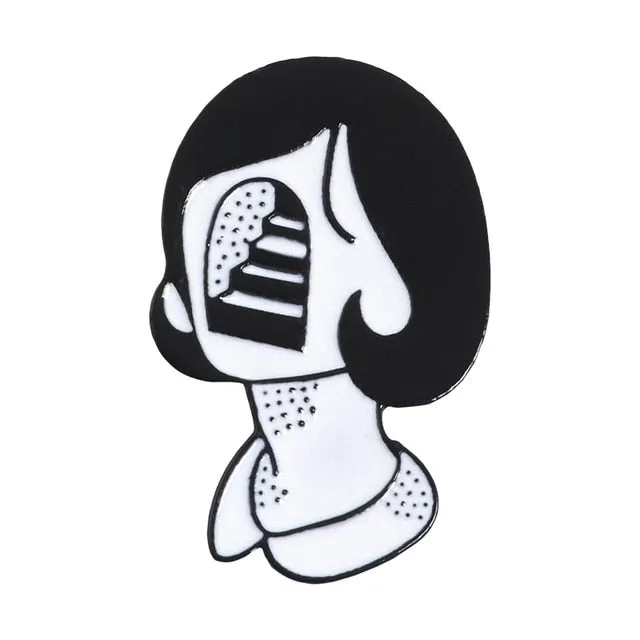 Tongue Lips Brooches