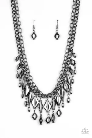Trinket Trade - Black (Gunmetal) Necklace