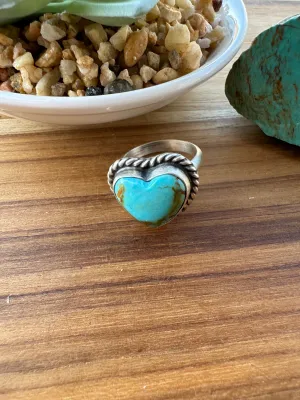 Turquoise Heart Ring