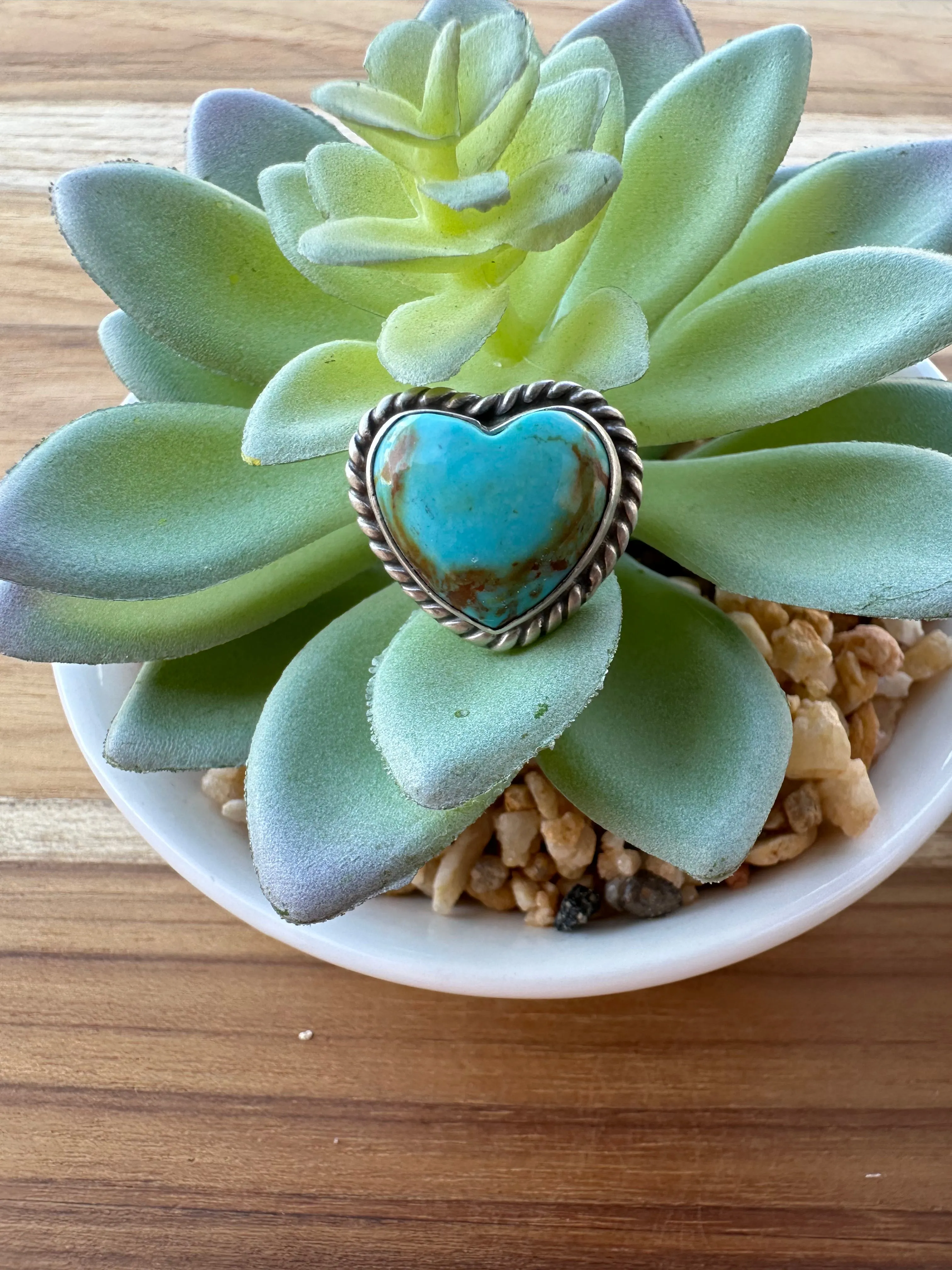 Turquoise Heart Ring