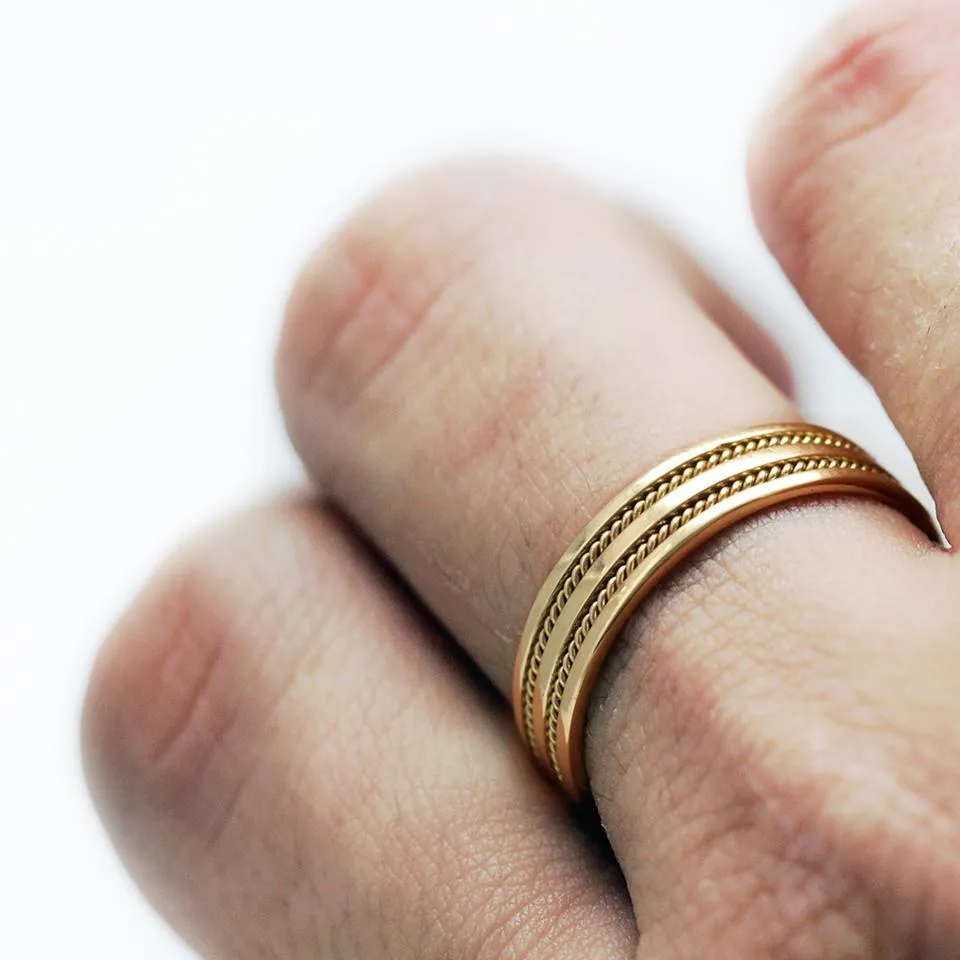 Twist set- promise rings for couples matching