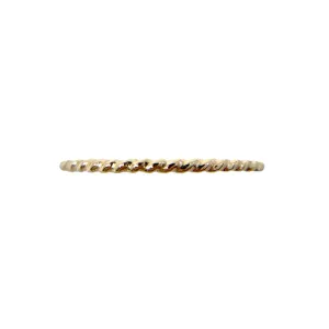 Twisted Band Real Goldfill Stacking Ring
