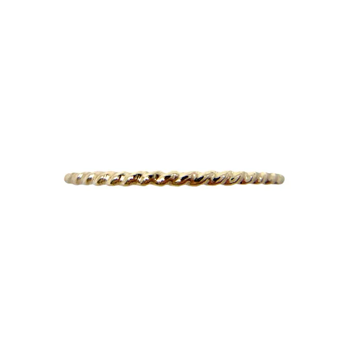 Twisted Band Real Goldfill Stacking Ring