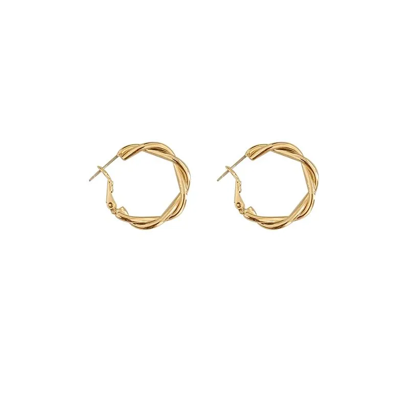 Twisted Hoop Earrings