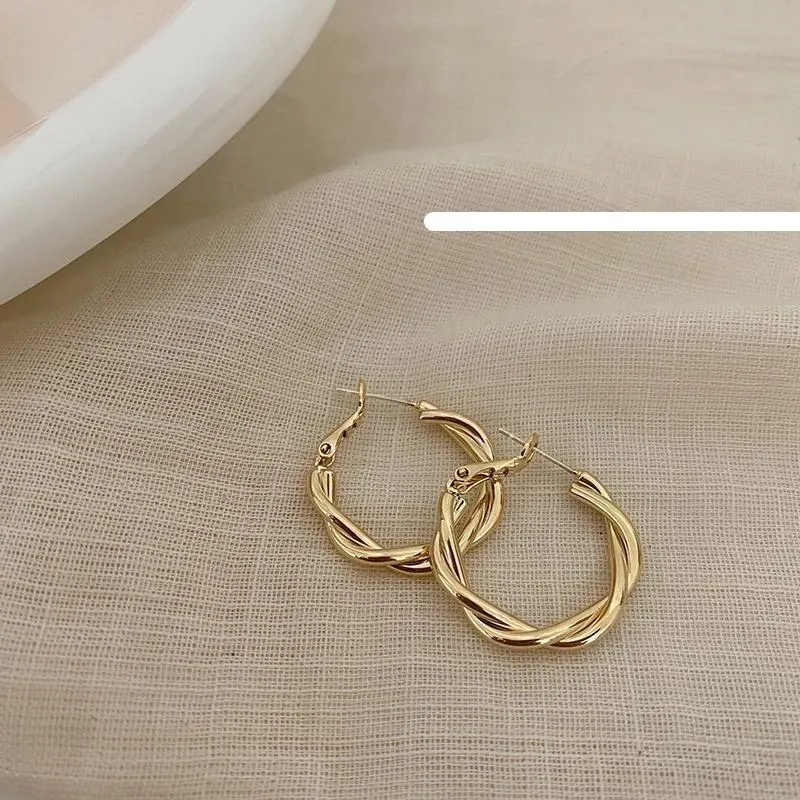 Twisted Hoop Earrings