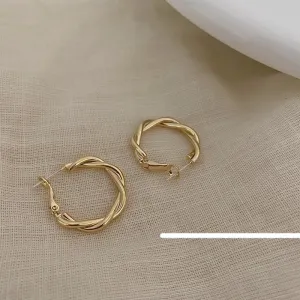 Twisted Hoop Earrings