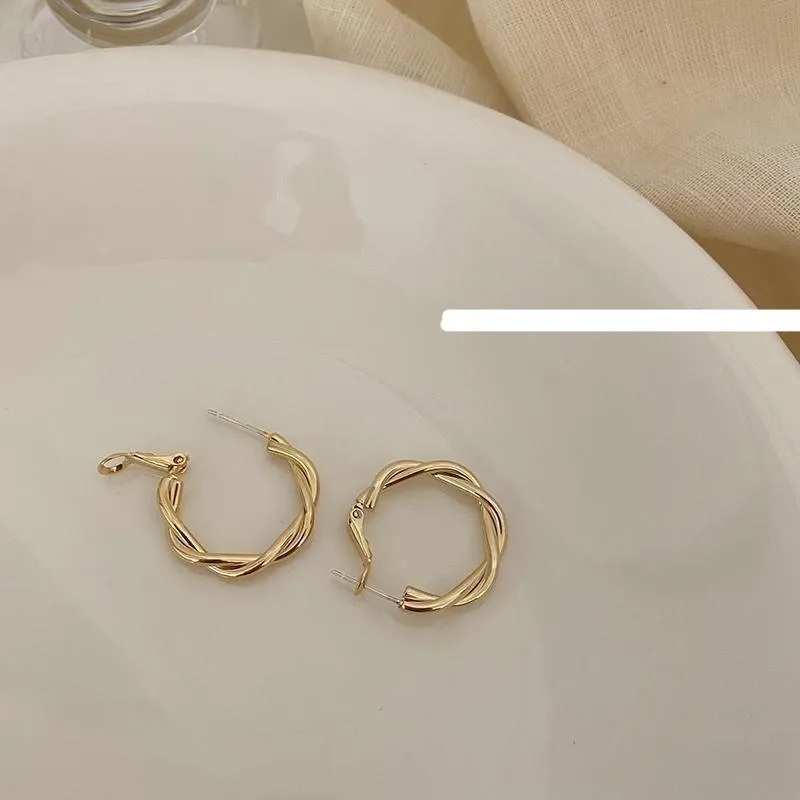 Twisted Hoop Earrings