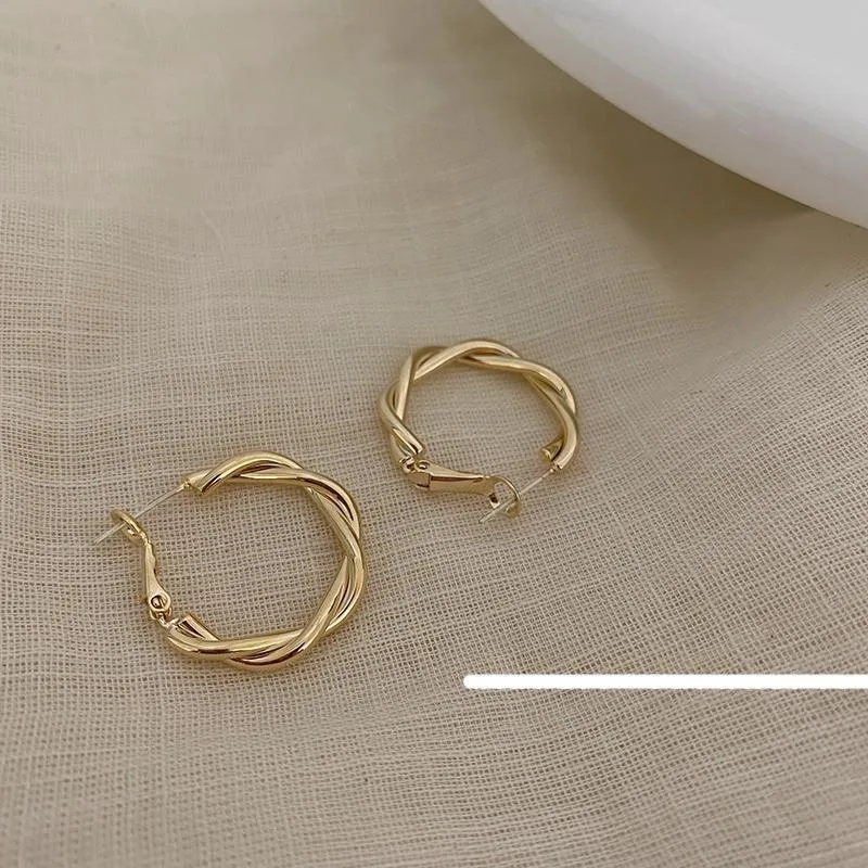 Twisted Hoop Earrings