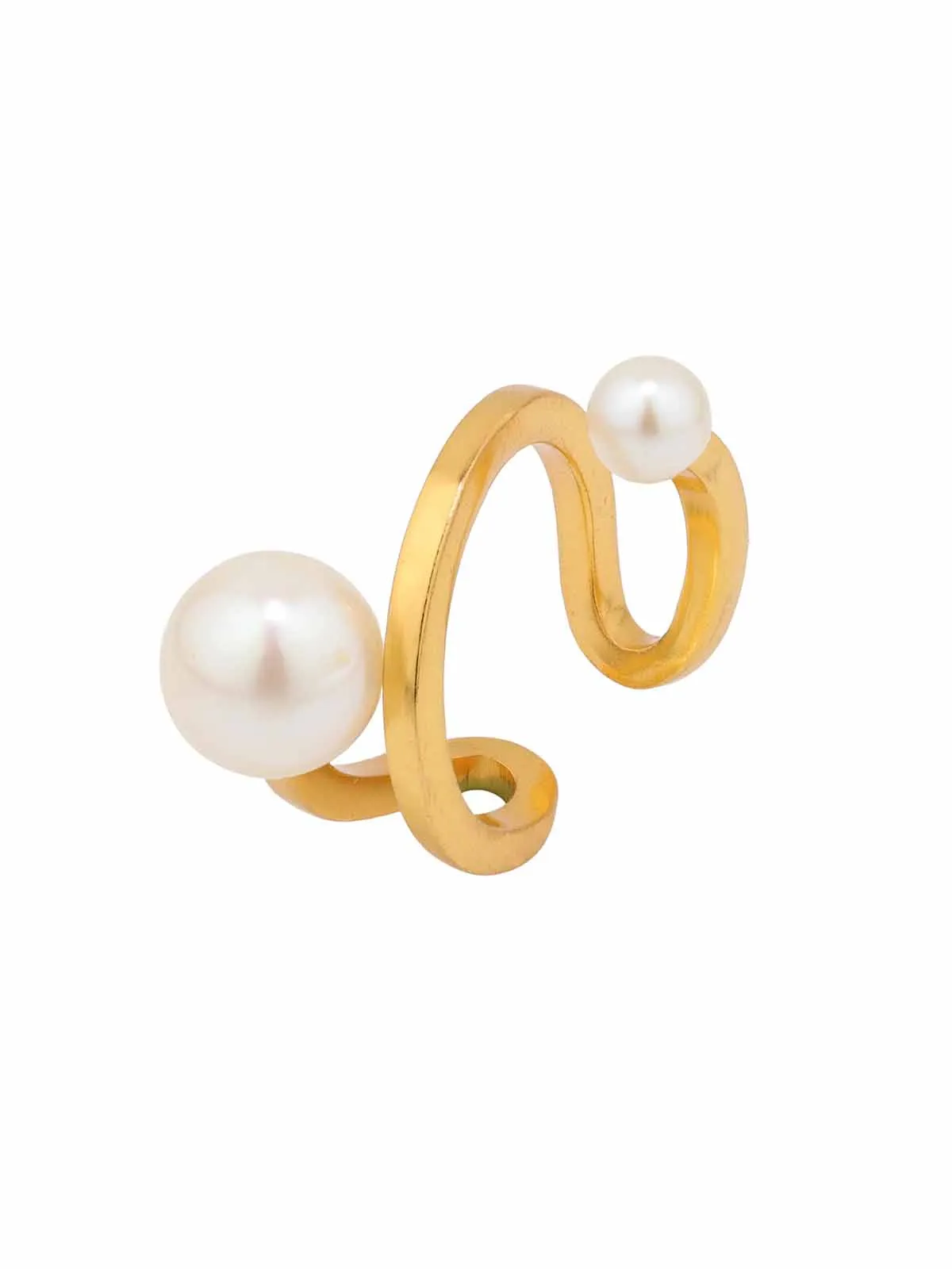Twisted Pearl Dot Ring