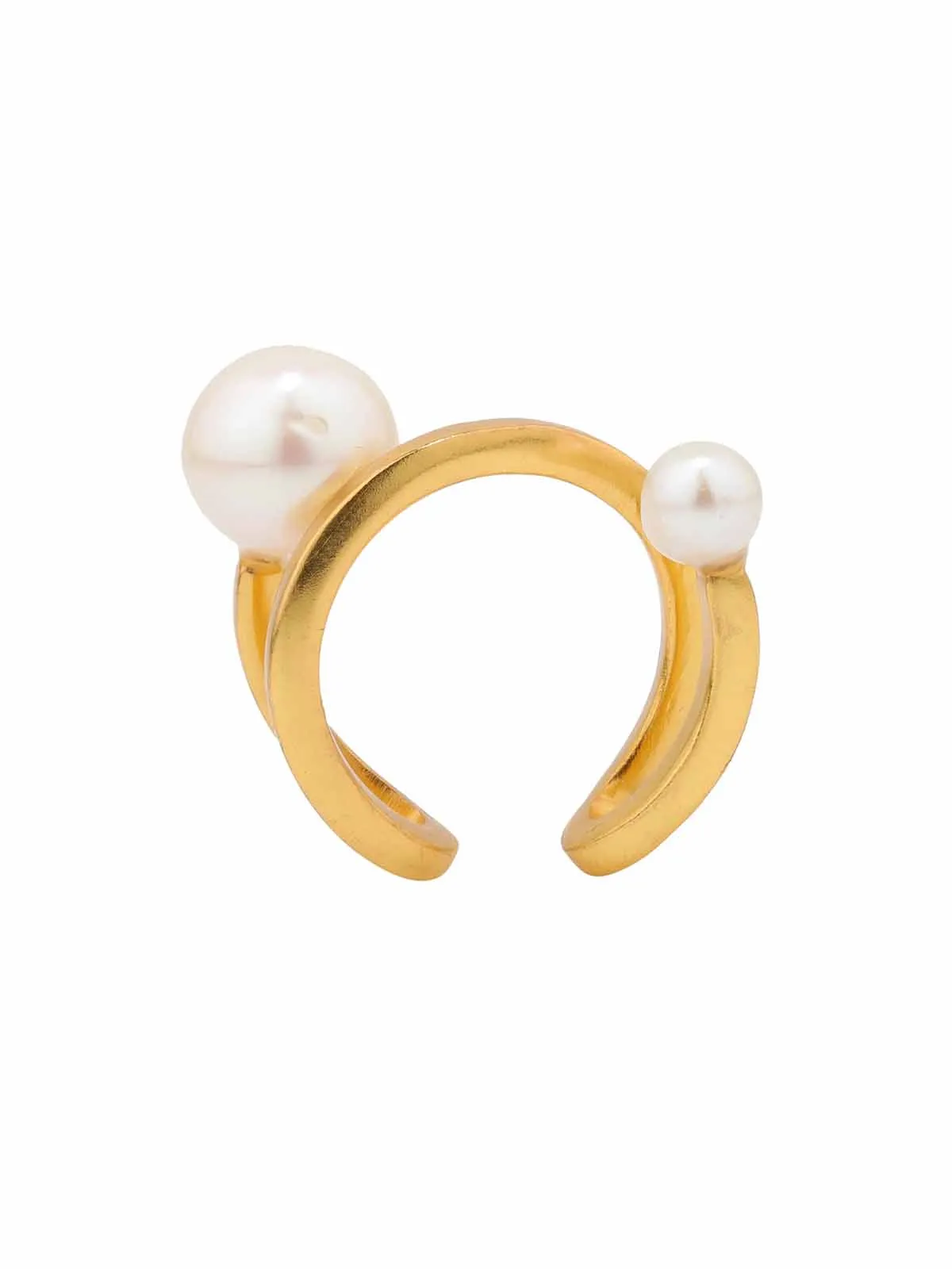 Twisted Pearl Dot Ring