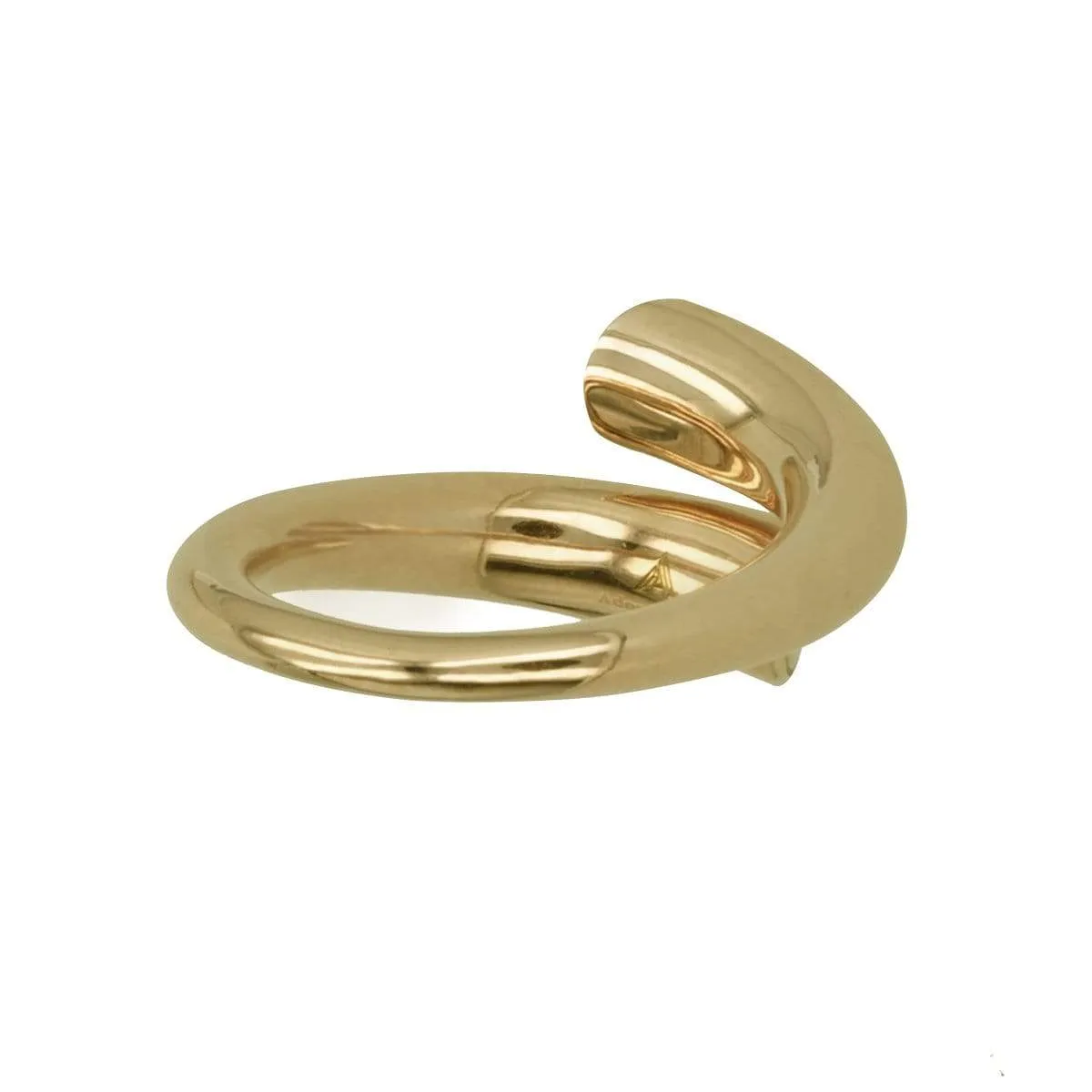 Twisted Ring with Mother Of Pearl in 14K Gold - Size 7