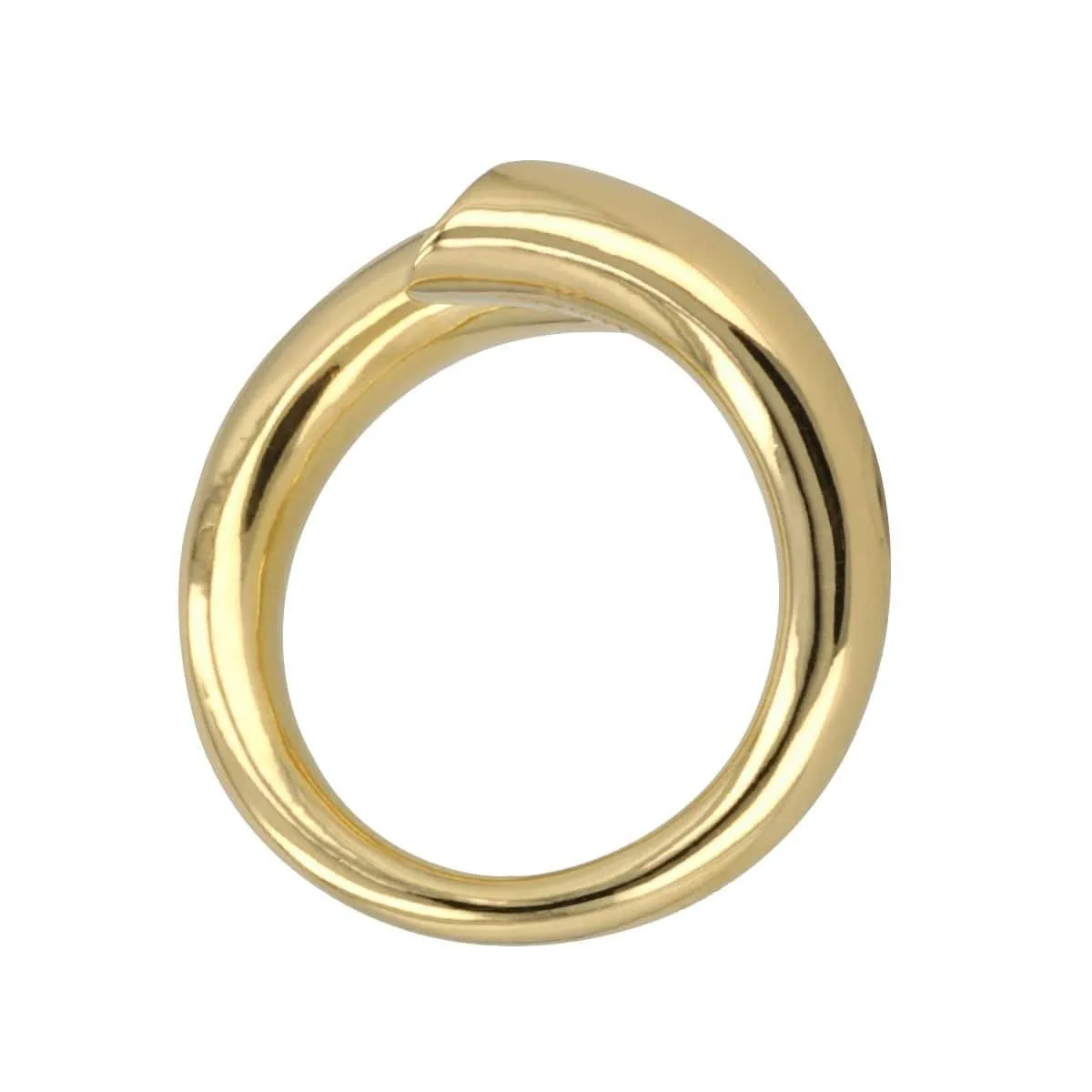 Twisted Ring with Mother Of Pearl in 14K Gold - Size 7