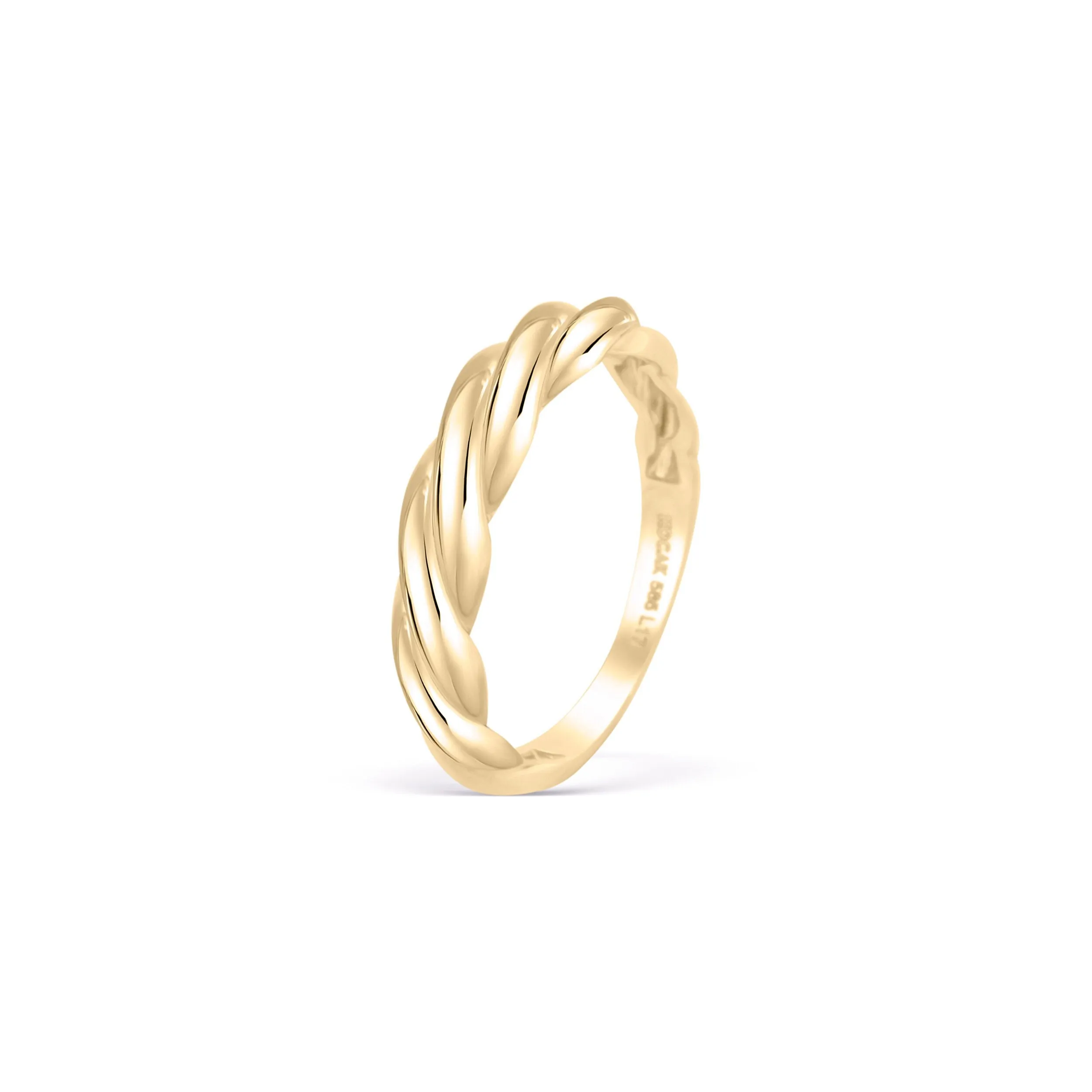 Twisted Rope Ring - 18K Gold Vermeil