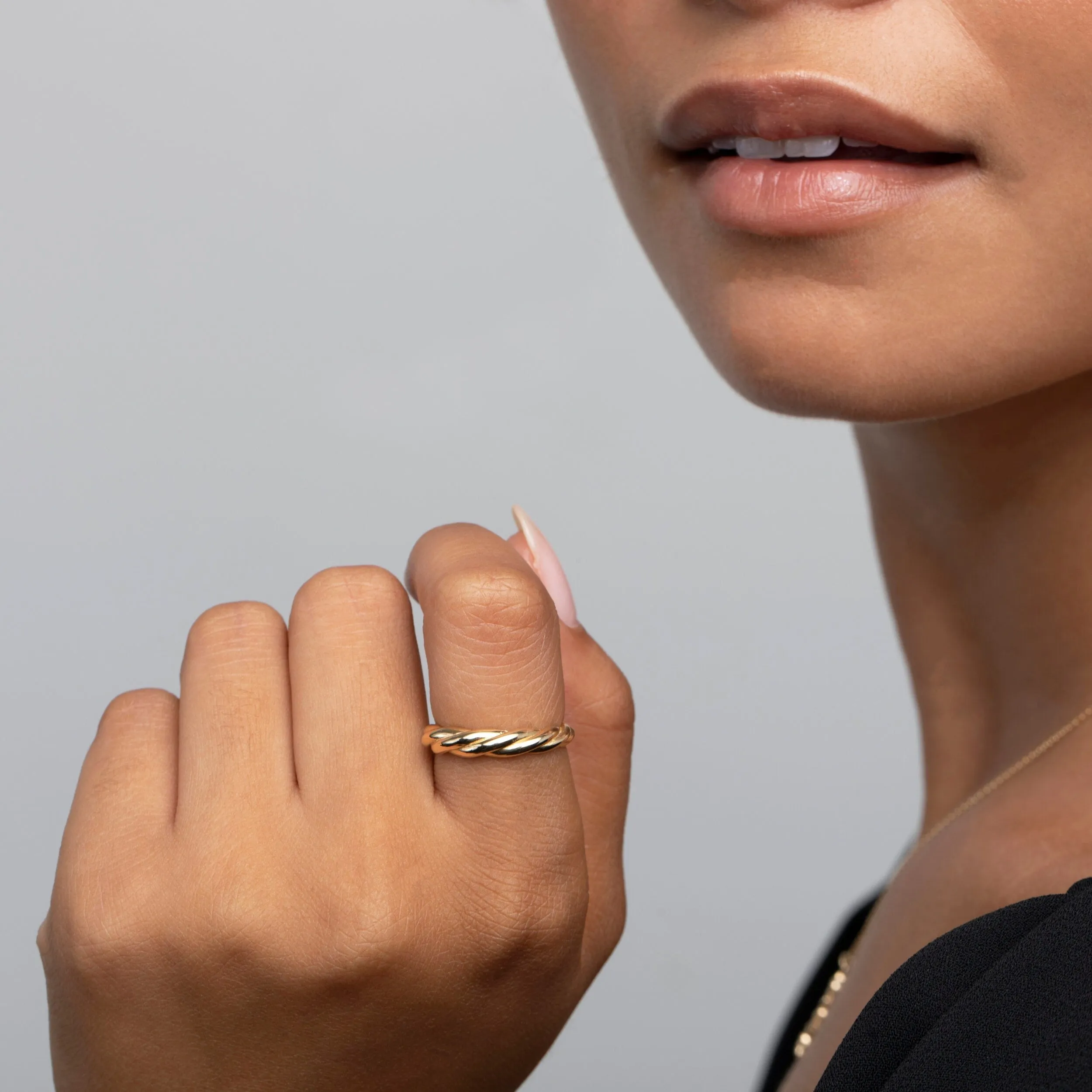 Twisted Rope Ring - 18K Gold Vermeil