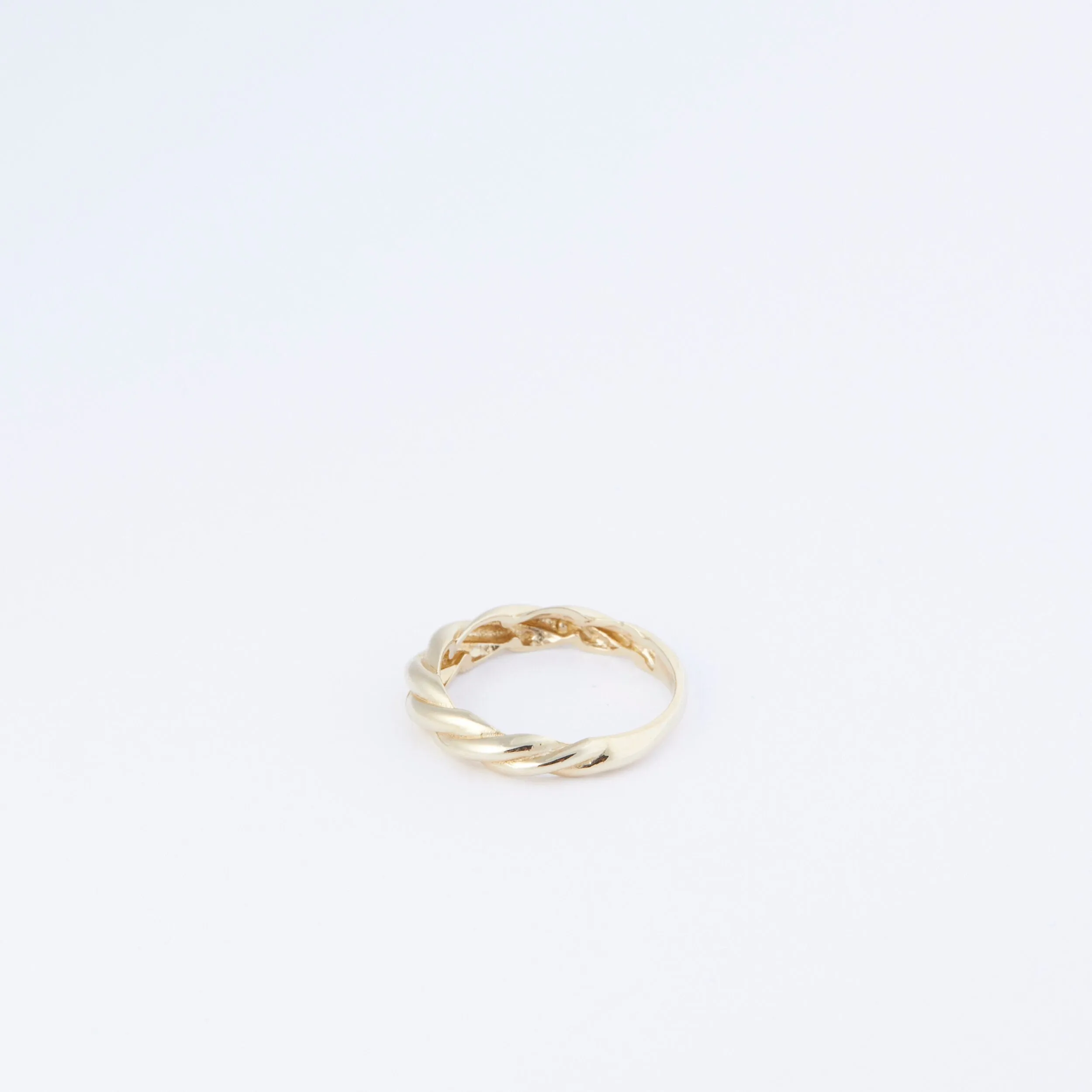Twisted Rope Ring - 18K Gold Vermeil