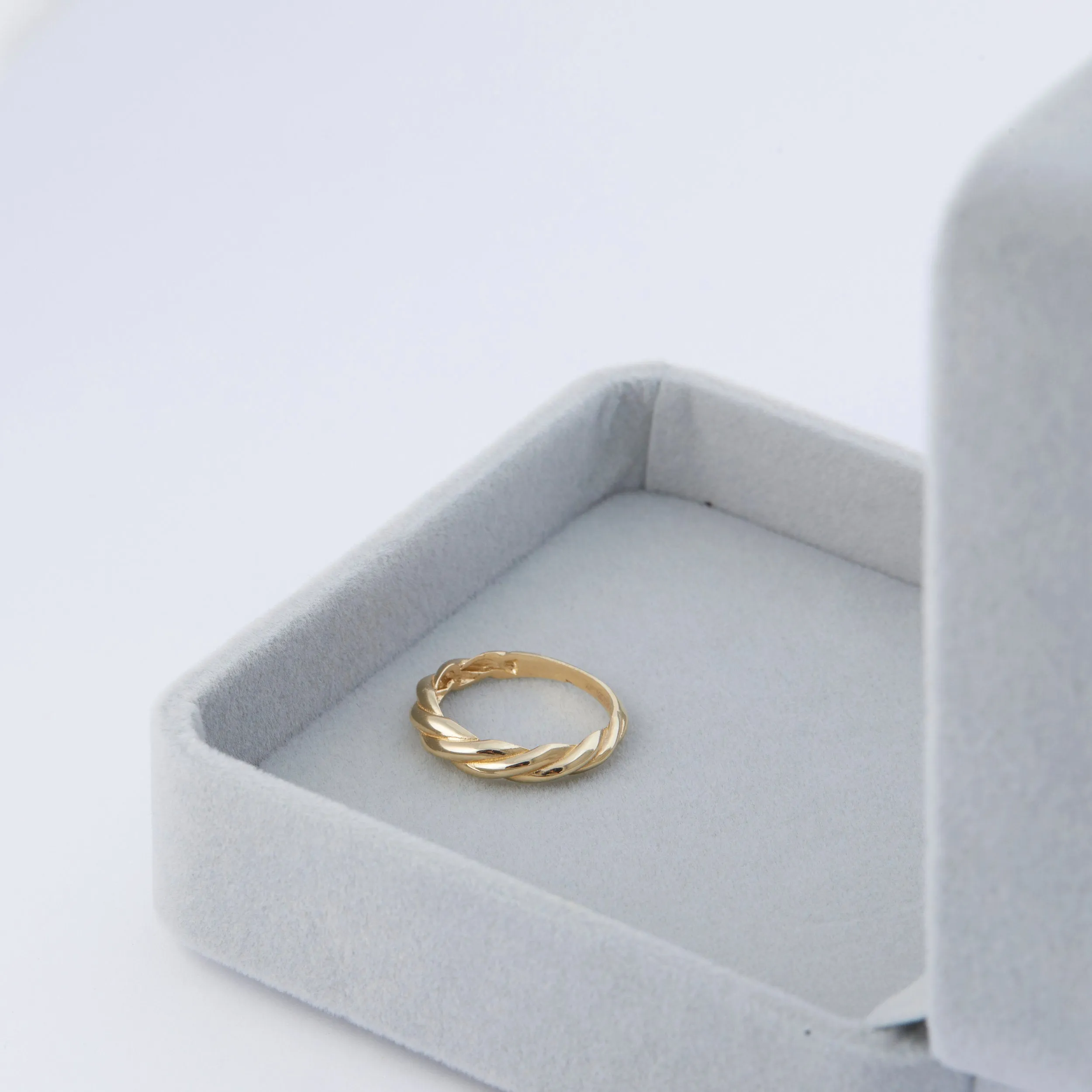 Twisted Rope Ring - 18K Gold Vermeil