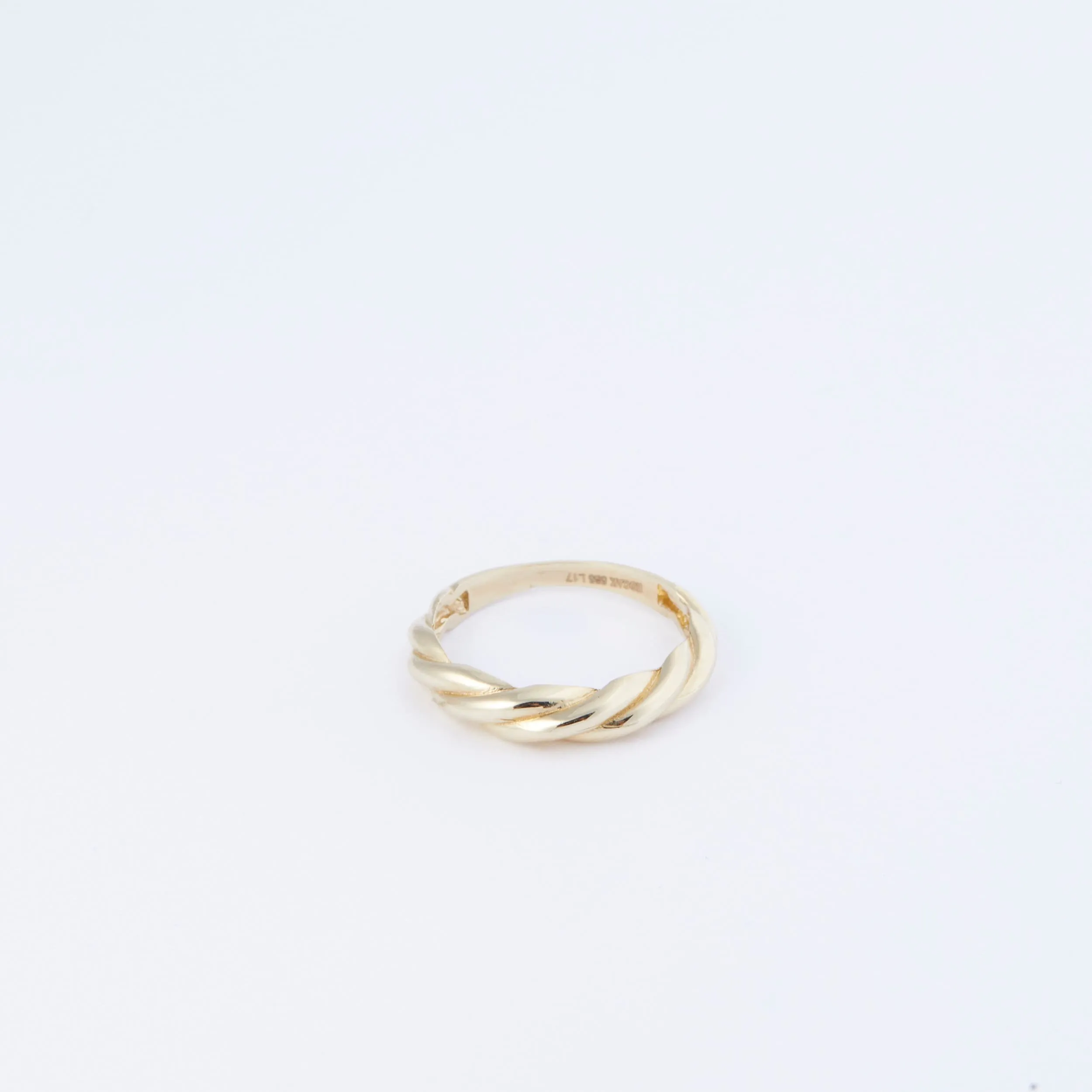 Twisted Rope Ring - 18K Gold Vermeil
