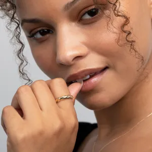 Twisted Rope Ring - 18K Gold Vermeil