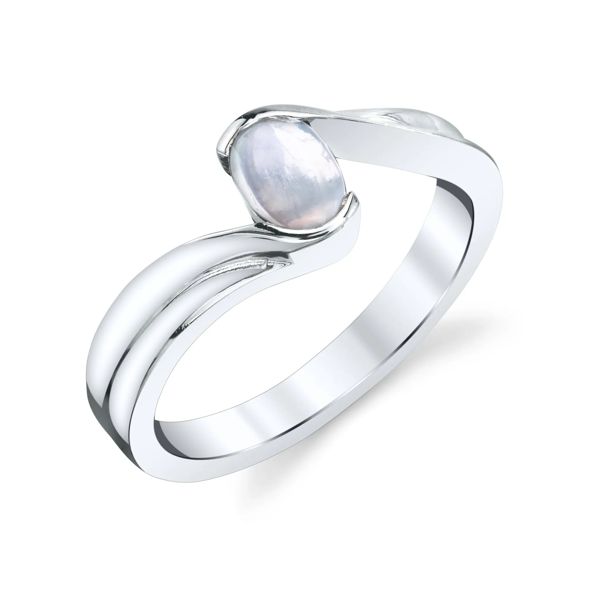 Twisted Setting Solitaire Ring