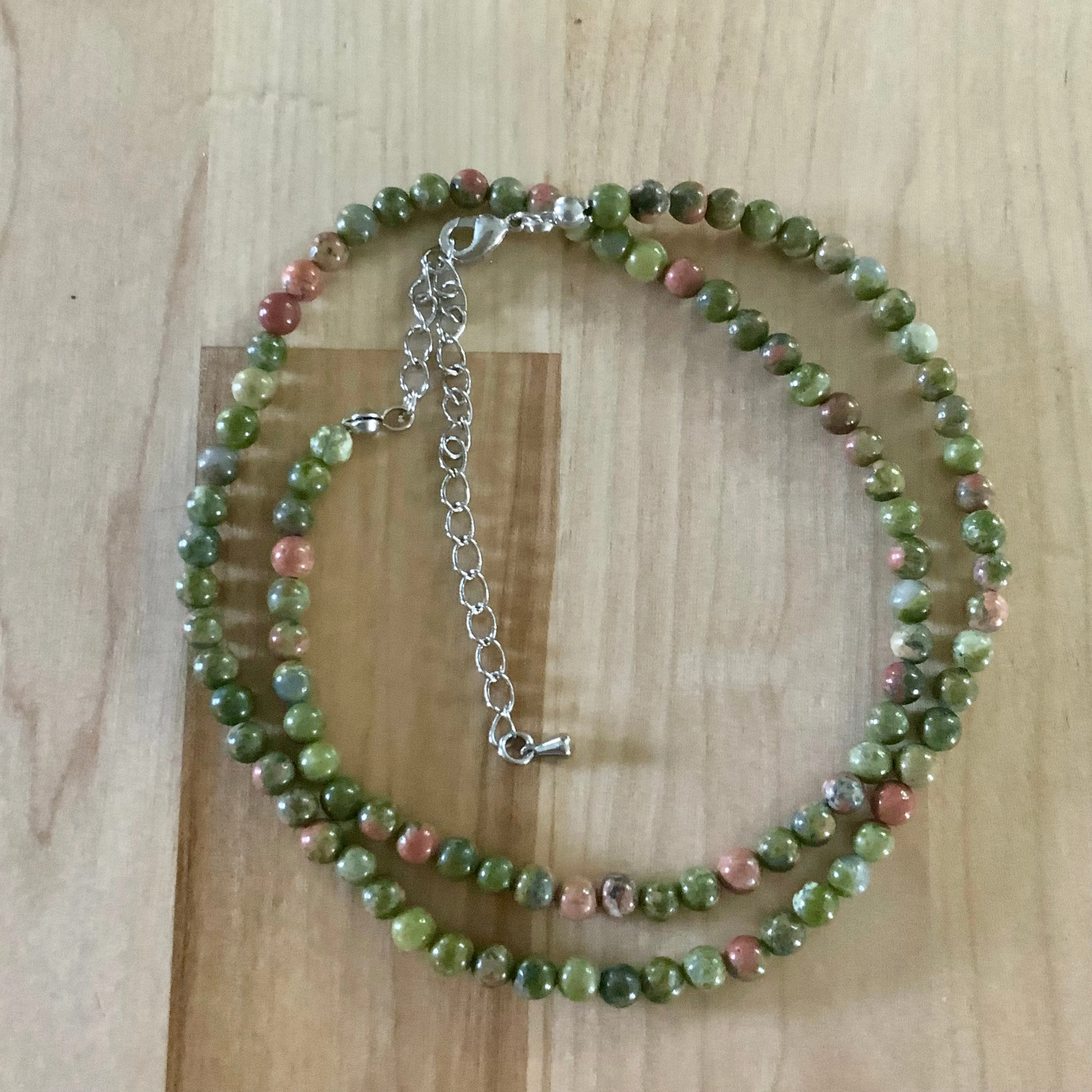 Unakite Beaded Necklace