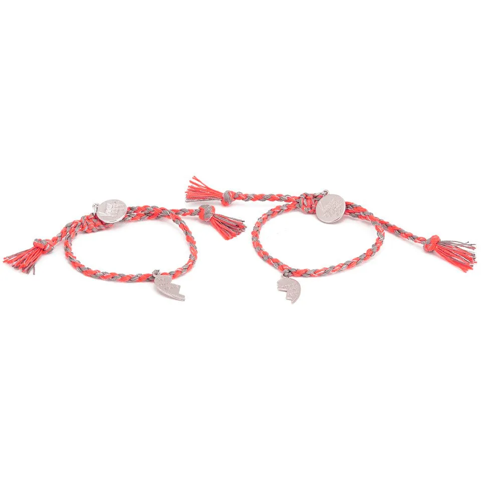 VENESSA ARIZAGA Venessa Arizaga Women's Made For Each Other Bracelet Set - Flame Orange, Retails $100 