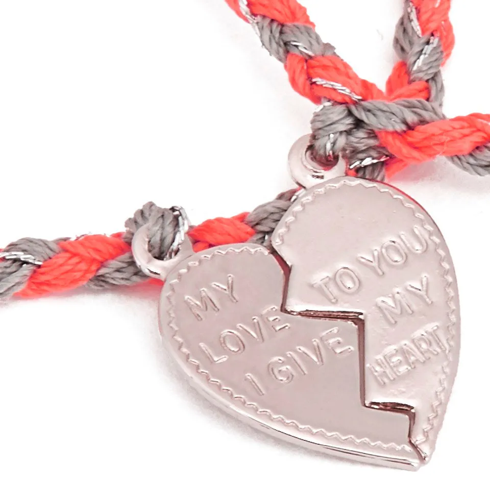 VENESSA ARIZAGA Venessa Arizaga Women's Made For Each Other Bracelet Set - Flame Orange, Retails $100 