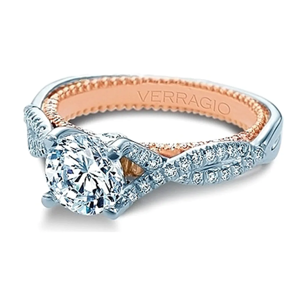 Verragio Pave Twist Diamond Engagement Ring