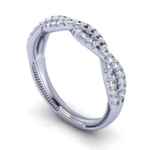Verragio Pave Twist Diamond Wedding Band