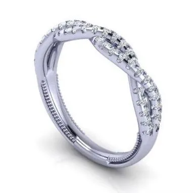 Verragio Pave Twist Diamond Wedding Band