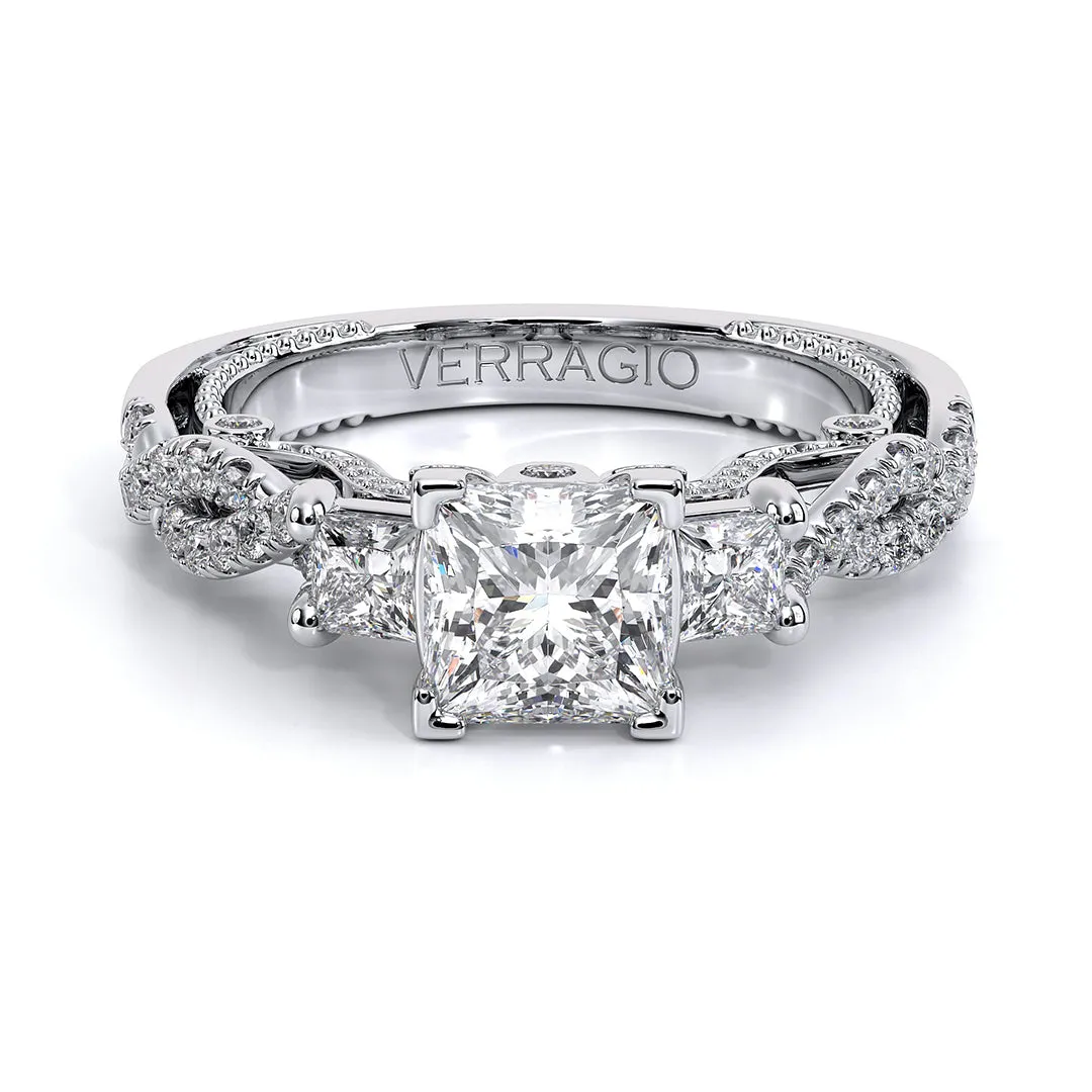 Verragio Three Stone Diamond Engagement Ring