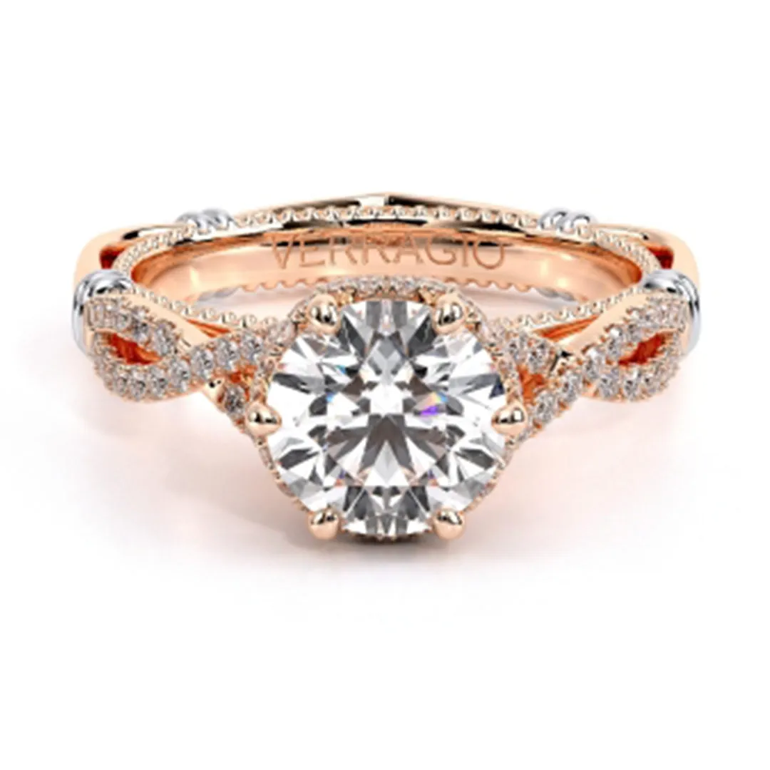 Verragio Twisted Shank Diamond Engagement Ring