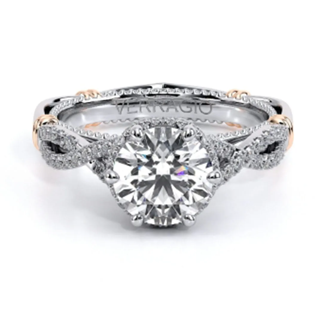Verragio Twisted Shank Diamond Engagement Ring