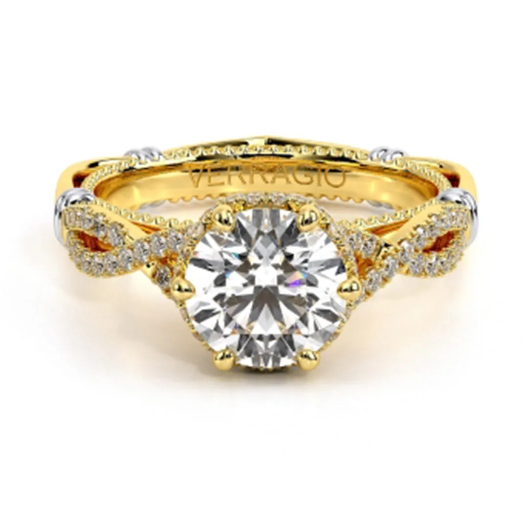 Verragio Twisted Shank Diamond Engagement Ring